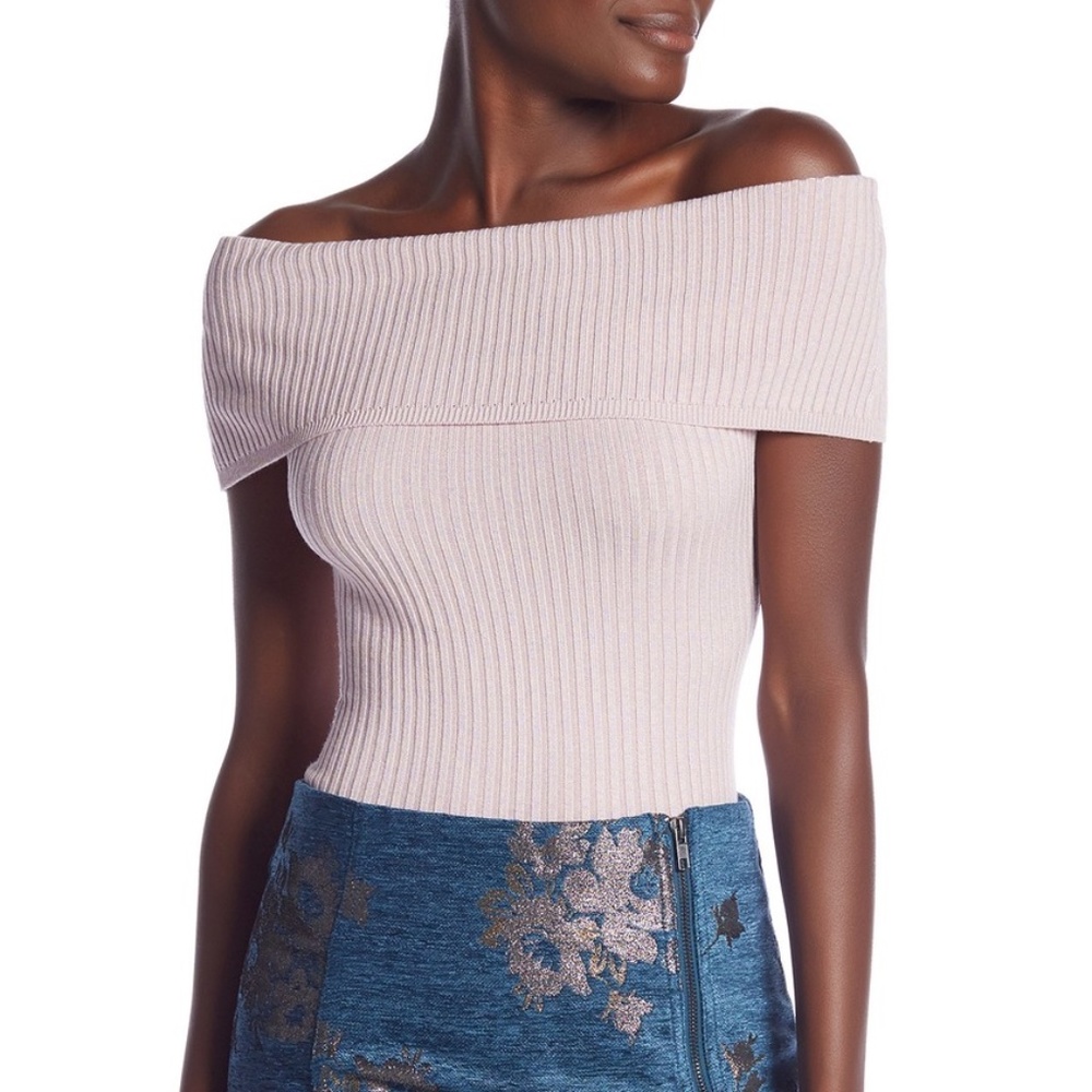 BNWT Free People Rib Heathered Too Good Bodysuit